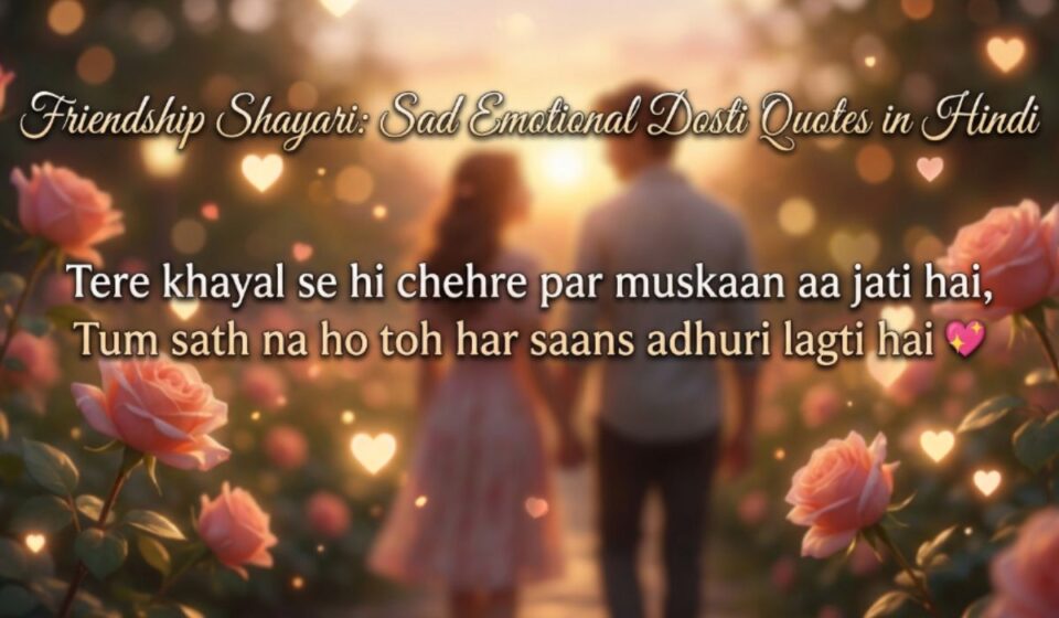 Friendship Shayari Sad Emotional Dosti Quotes in Hindi  (1)