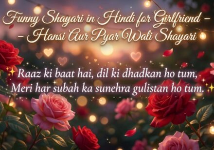 Funny Shayari in Hindi for Girlfriend – Hansi Aur Pyar Wali Shayari 