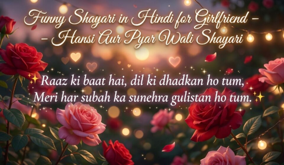 Funny Shayari in Hindi for Girlfriend – Hansi Aur Pyar Wali Shayari 
