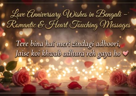 Love Anniversary Wishes in Bengali – Romantic & Heart Touching Messages