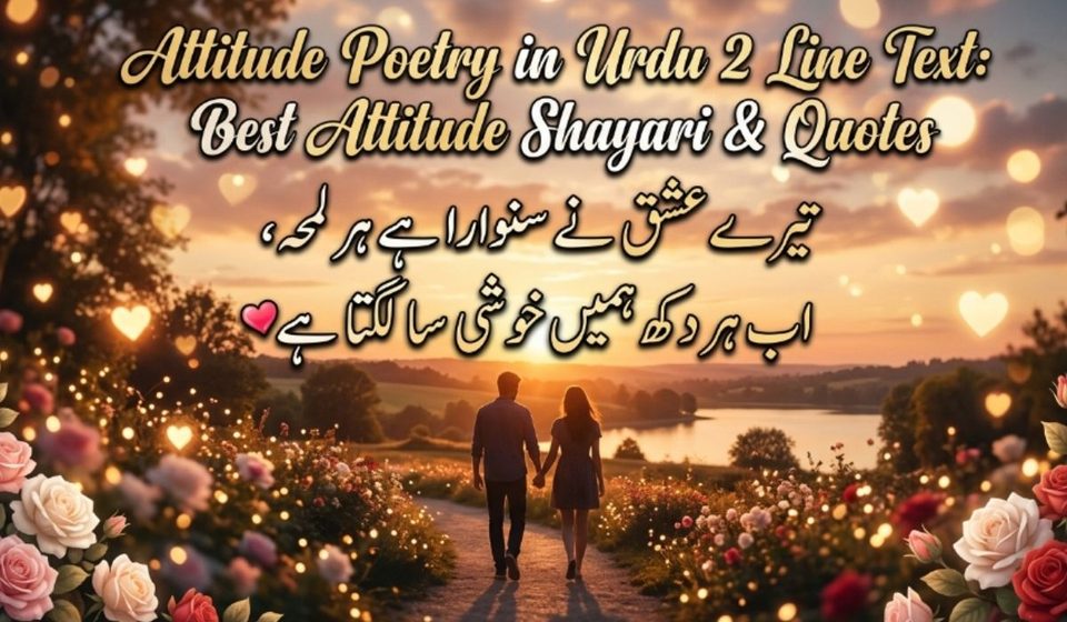 Attitude Poetry in Urdu 2 Line Text Best Attitude Shayari & Quotes 