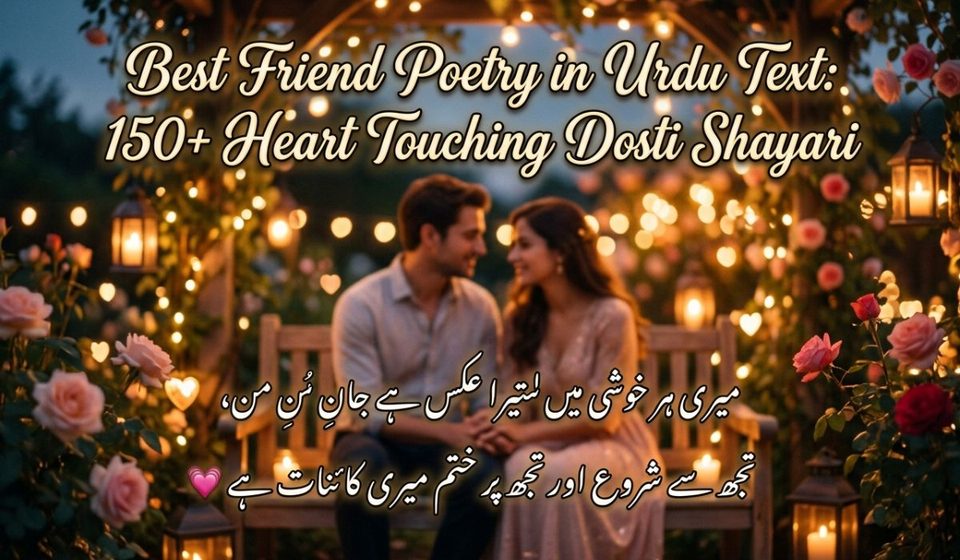 Best Friend Poetry in Urdu Text 150+ Heart Touching Dosti Shayari
