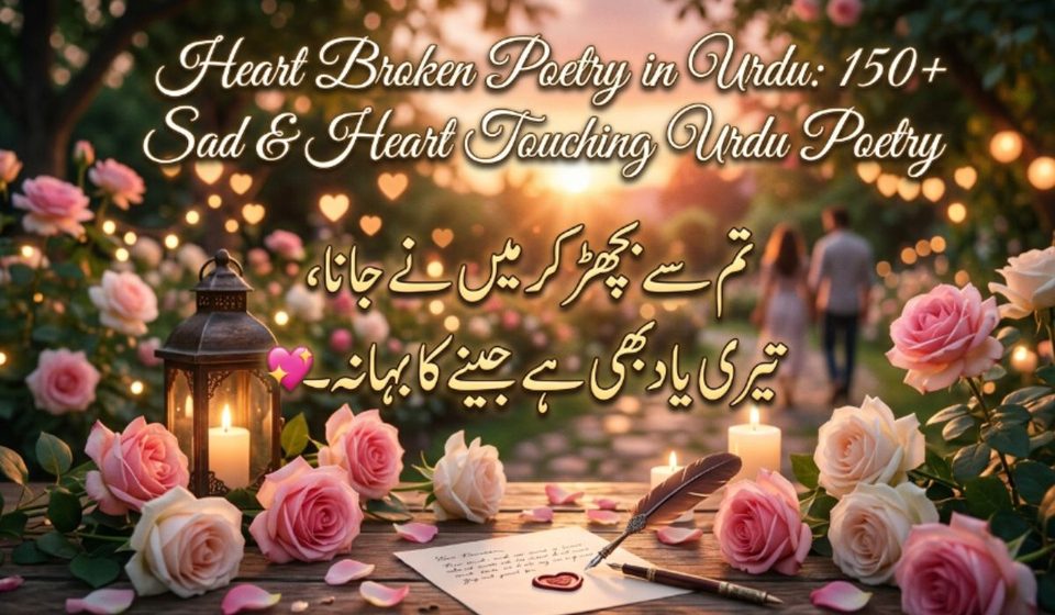 Heart Broken Poetry in Urdu 150+ Sad & Heart Touching Urdu Poetry