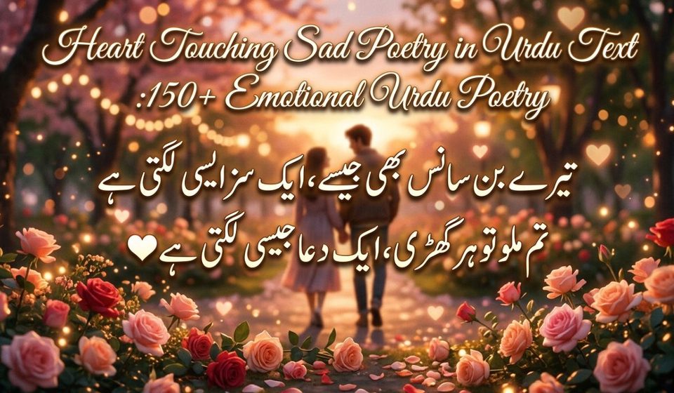 Heart Touching Sad Poetry in Urdu Text 150+ Emotional Urdu Poetry 