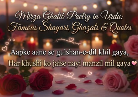 Mirza Ghalib Poetry in Urdu Famous Shayari, Ghazals & Quotes 