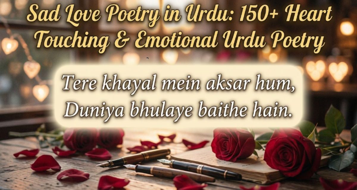 Sad Love Poetry in Urdu 150+ Heart Touching & Emotional Urdu Poetry  (1)
