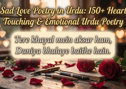 Sad Love Poetry in Urdu 150+ Heart Touching & Emotional Urdu Poetry  (1)