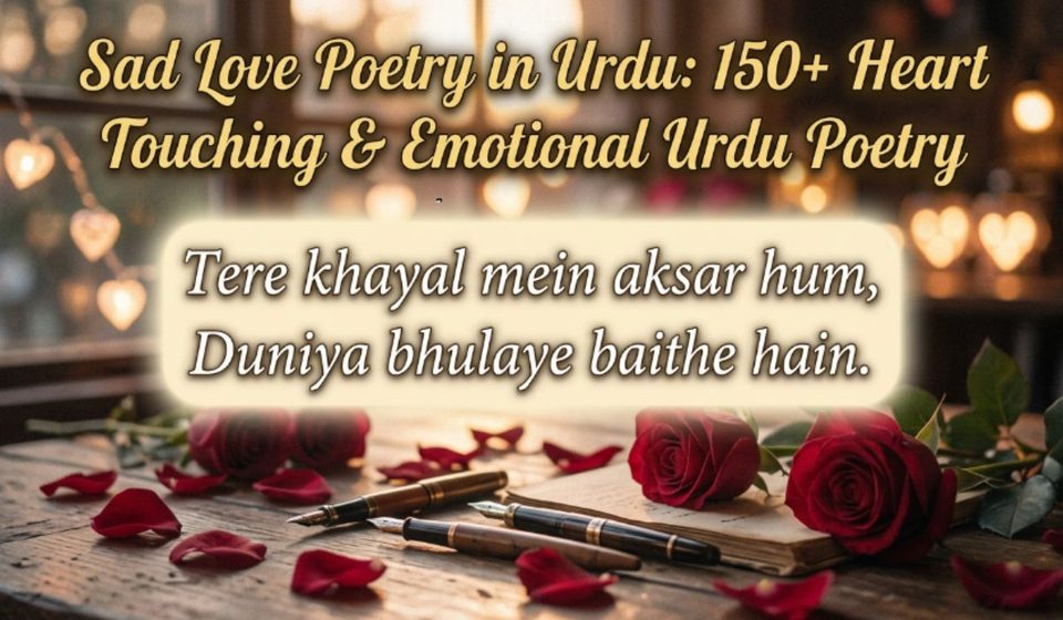 Sad Love Poetry in Urdu 150+ Heart Touching & Emotional Urdu Poetry  (1)