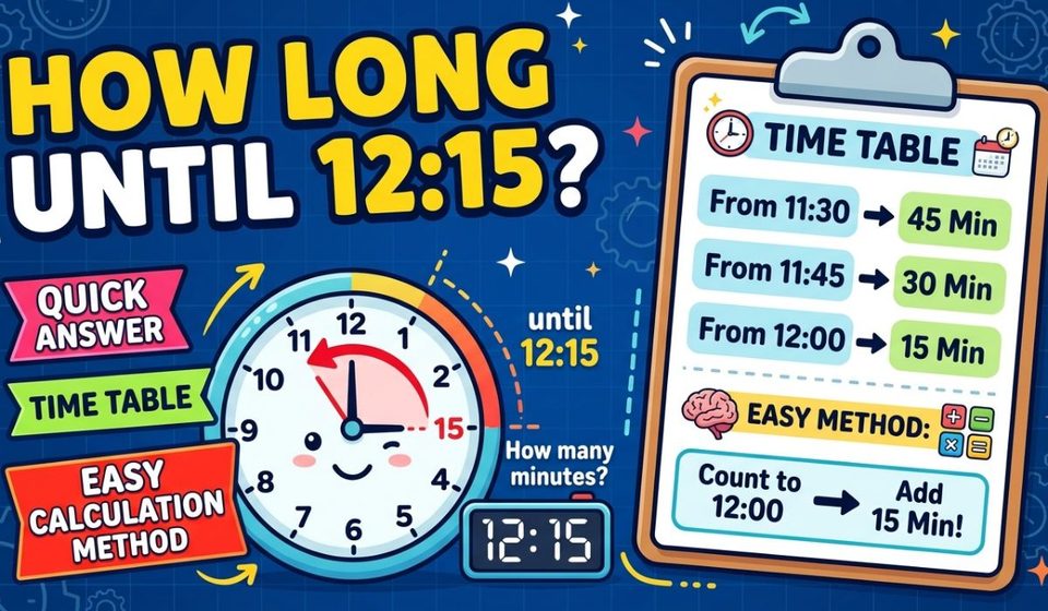 How Long Until 1215 Quick Answer, Time Table and Easy Calculation Method