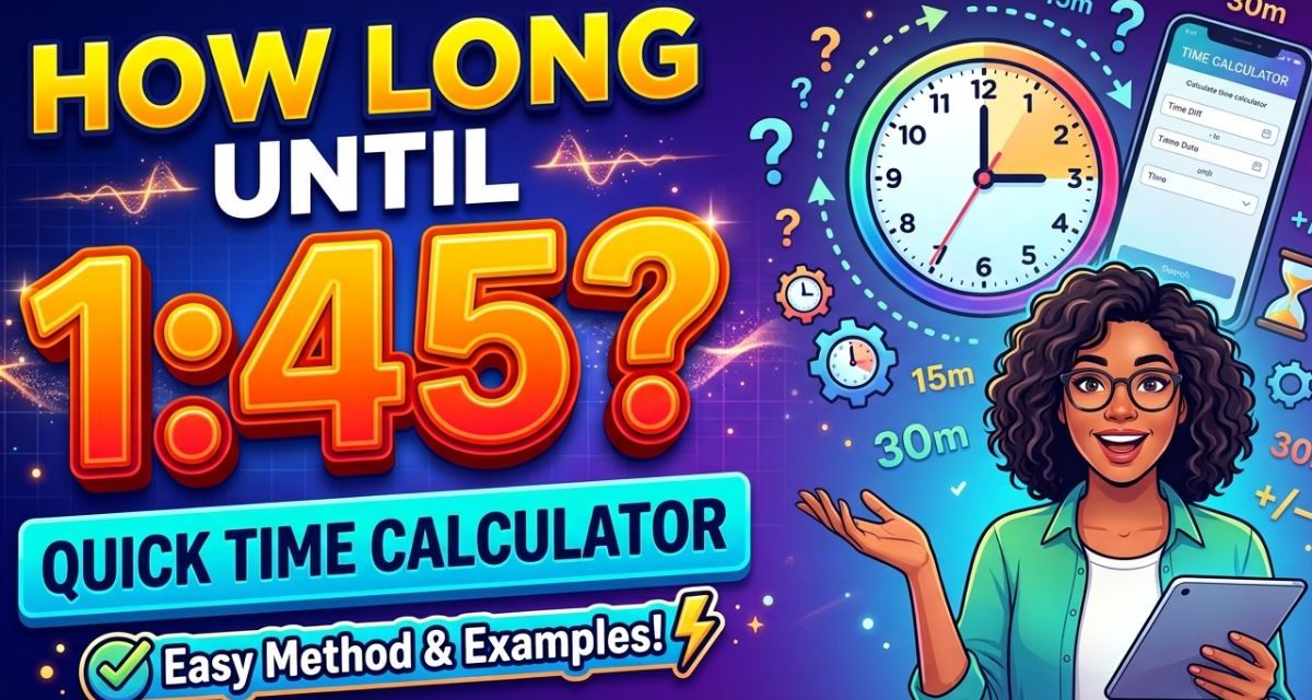 How Long Until 145 Quick Time Calculator, Examples & Easy Method