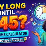 How Long Until 145 Quick Time Calculator, Examples & Easy Method