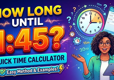 How Long Until 145 Quick Time Calculator, Examples & Easy Method