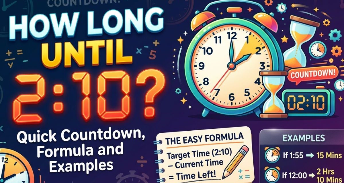 How Long Until 210 Quick Countdown, Formula and Examples
