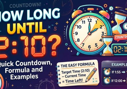 How Long Until 210 Quick Countdown, Formula and Examples