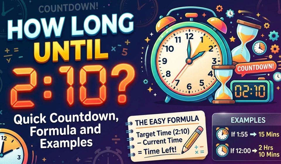 How Long Until 210 Quick Countdown, Formula and Examples