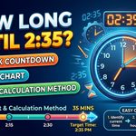 How Long Until 235 Quick Countdown, Time Chart, and Easy Calculation Method