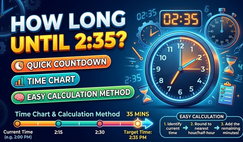 How Long Until 235 Quick Countdown, Time Chart, and Easy Calculation Method