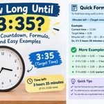 How Long Until 3_35_ Quick Countdown, Formula, and Easy Examples